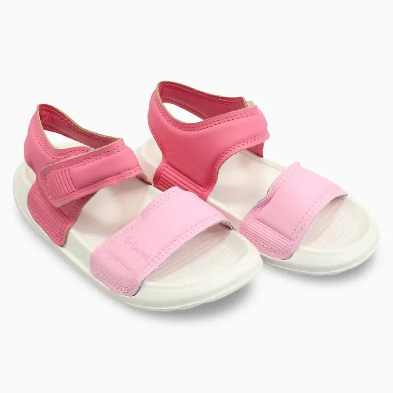 Girls Leather Sandals  Fuchsia