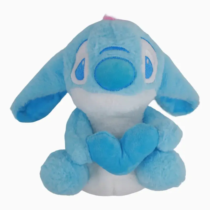 Stitch Plush Toy  Blue Cuddly Friend with a Small Heart