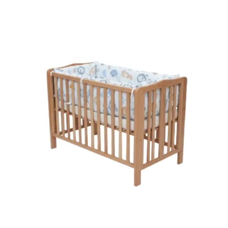 Baby Wooden Crib with Mattress  12070 cm