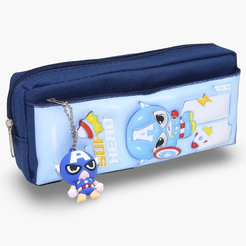 Captain America Pencil Case - Navy Blue