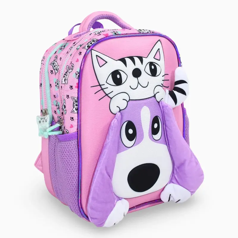 Cat & Dog Glossy Backpack  12 Inches