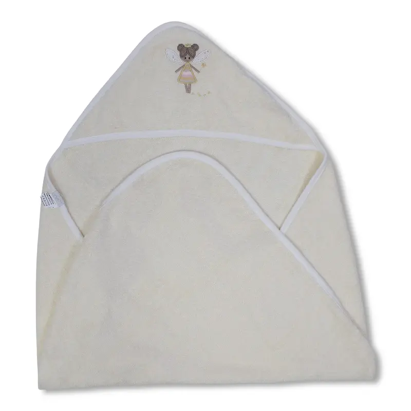 Cotton Hooded Towel  Fairy Embroidery