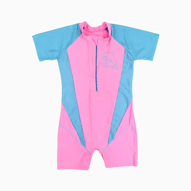 Girls Overall Swimsuit - Dolphin Design