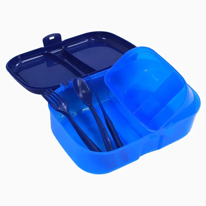 Navy Plastic Lunch Box  1.8L
