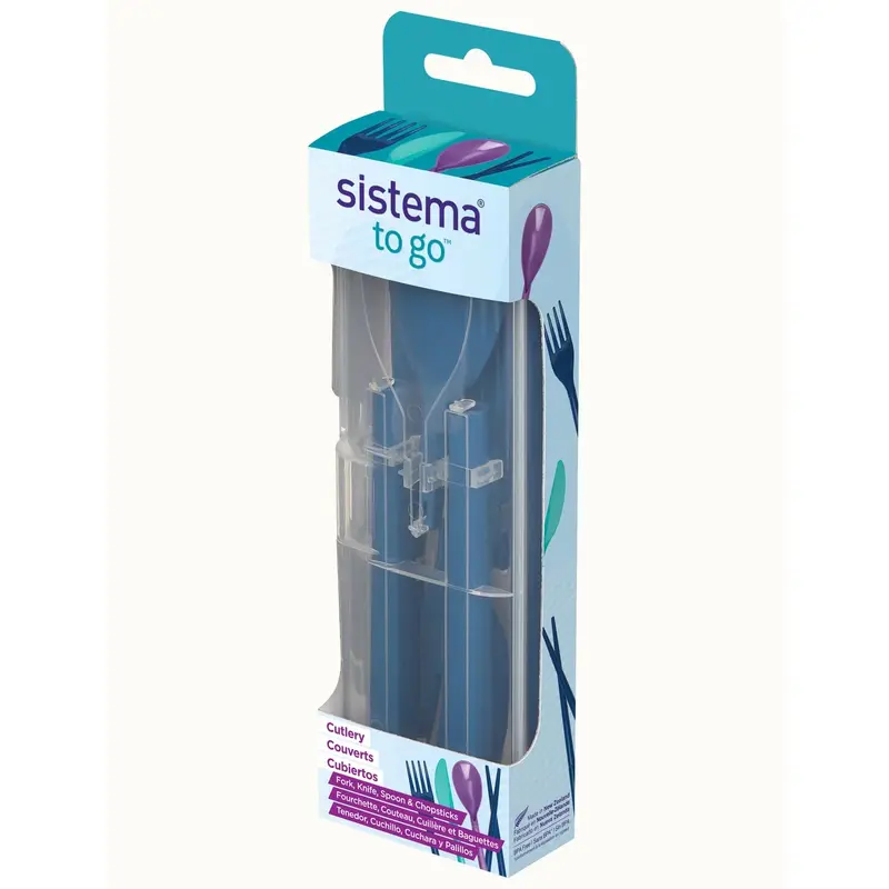 Sistema Plastic Cutlery Set  Blue