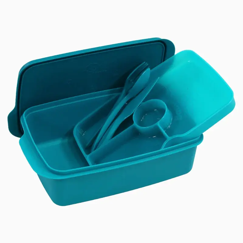 Turquoise Plastic Lunch Box  1.5L