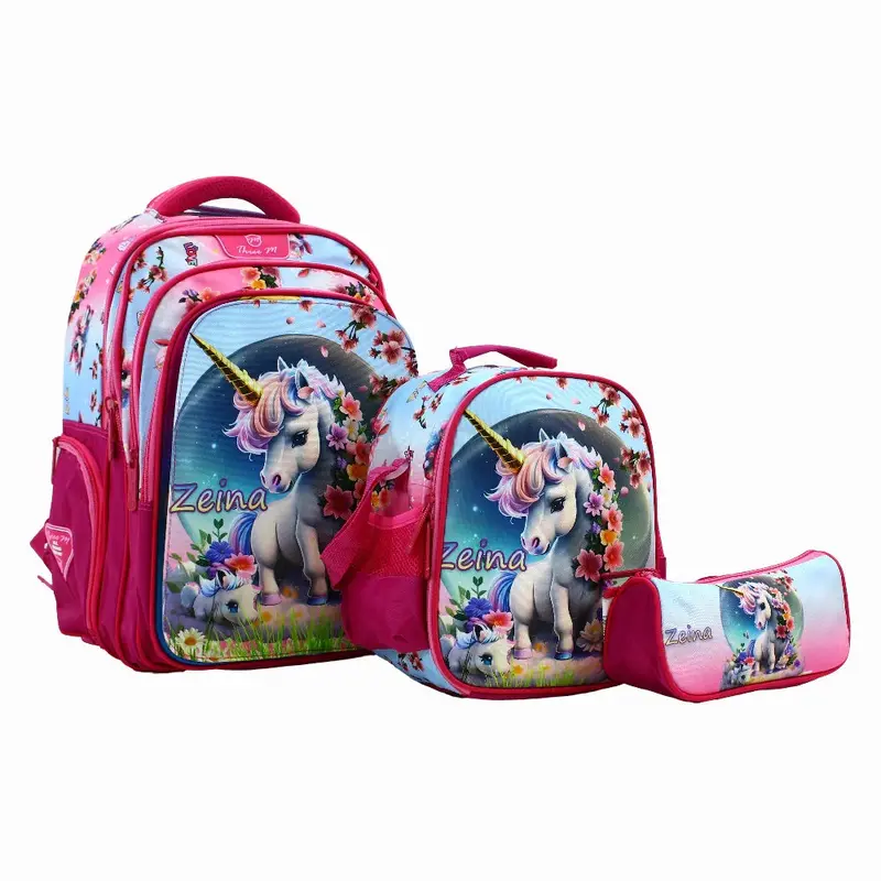 Unicorn School Set 3 Faces in 1  17 Inches