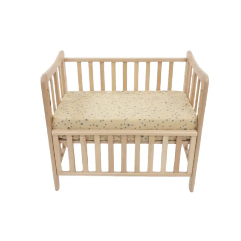 Wooden Baby Crib with Mattress  10060 cm