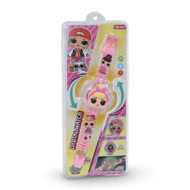 3D Light-Up Kids Digital Wrist Watch  LOL Surprise Design