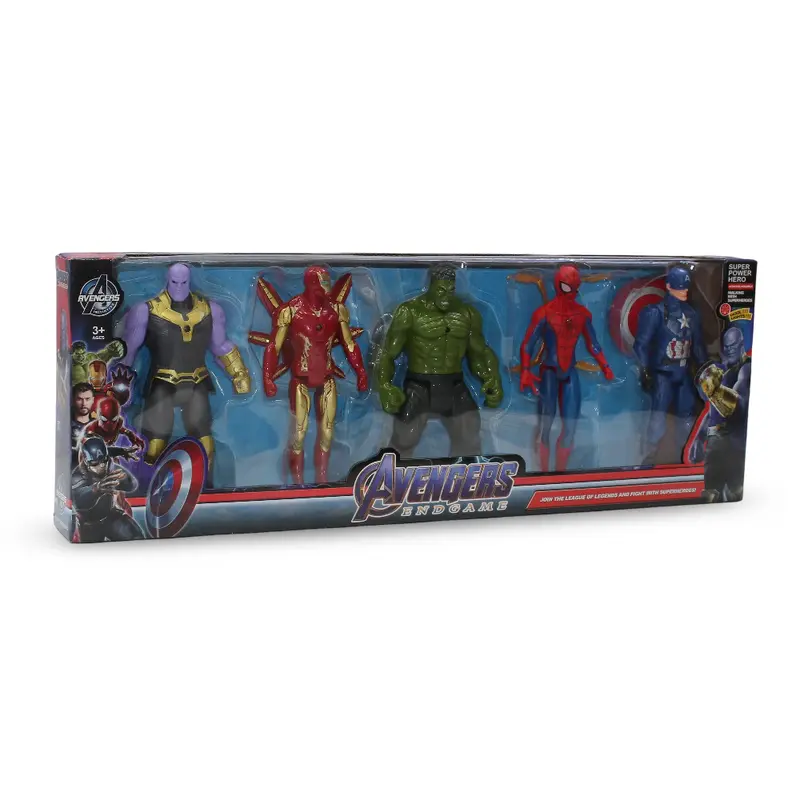Action Figure Set  5 Super Power Hero Characters