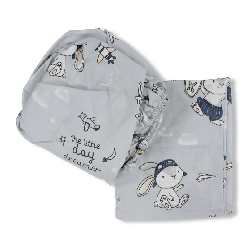 Bed Sheet Set  Bunny Print
