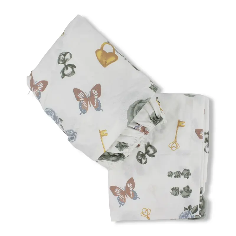 Bed Sheet Set - Butterfly Print