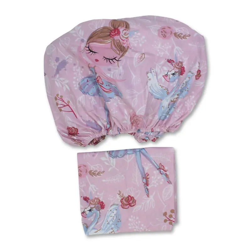 Bed Sheet Set  Pink with Ballerina Print