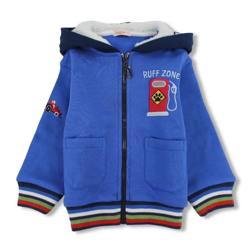 Boys Cotton Hoodie - Gas Pump Embroidery