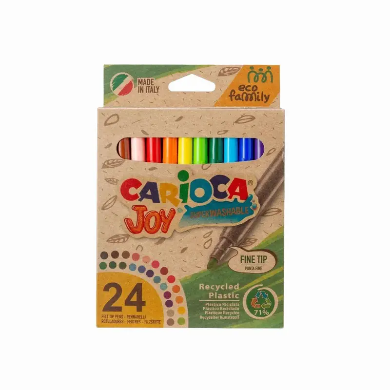 Carioca Joy Super Washable Pens  24 Colors