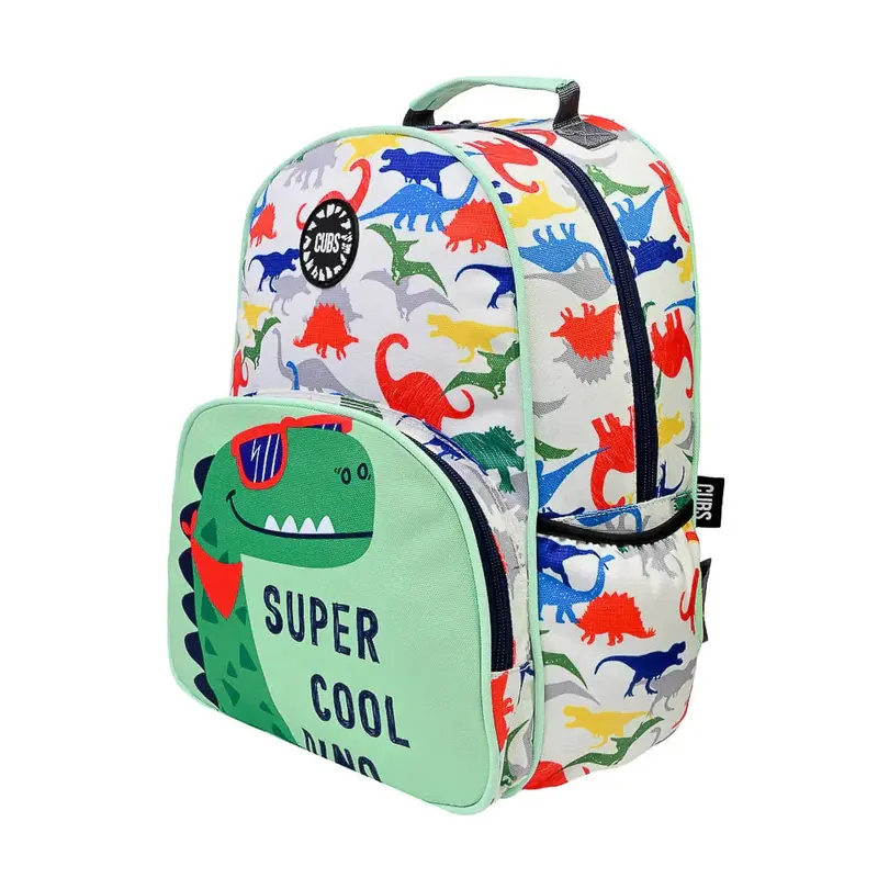Cubs Super Cool Dinosaur Preschool Backpack Green  16 Inches