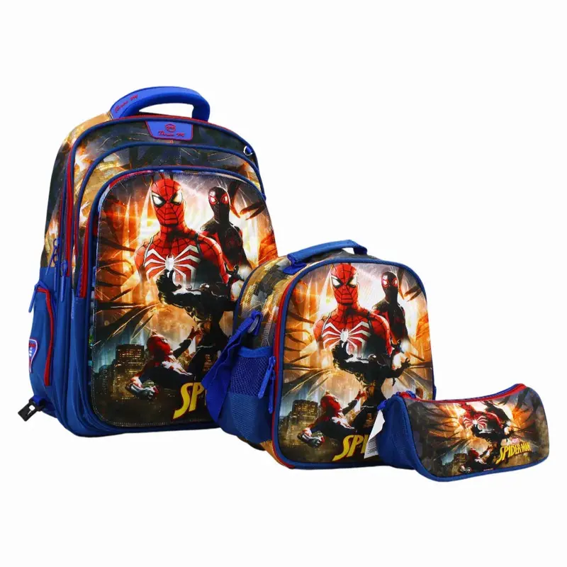 Spiderman School Set 3 Faces in 1  19 Inches
