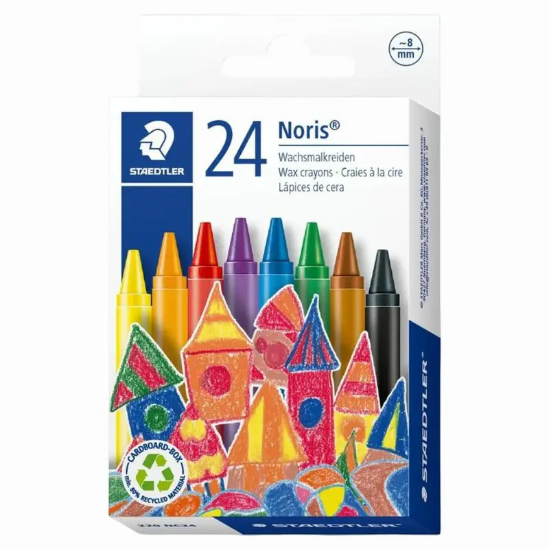 Staedtler Noris Wax Crayons  24 Colors