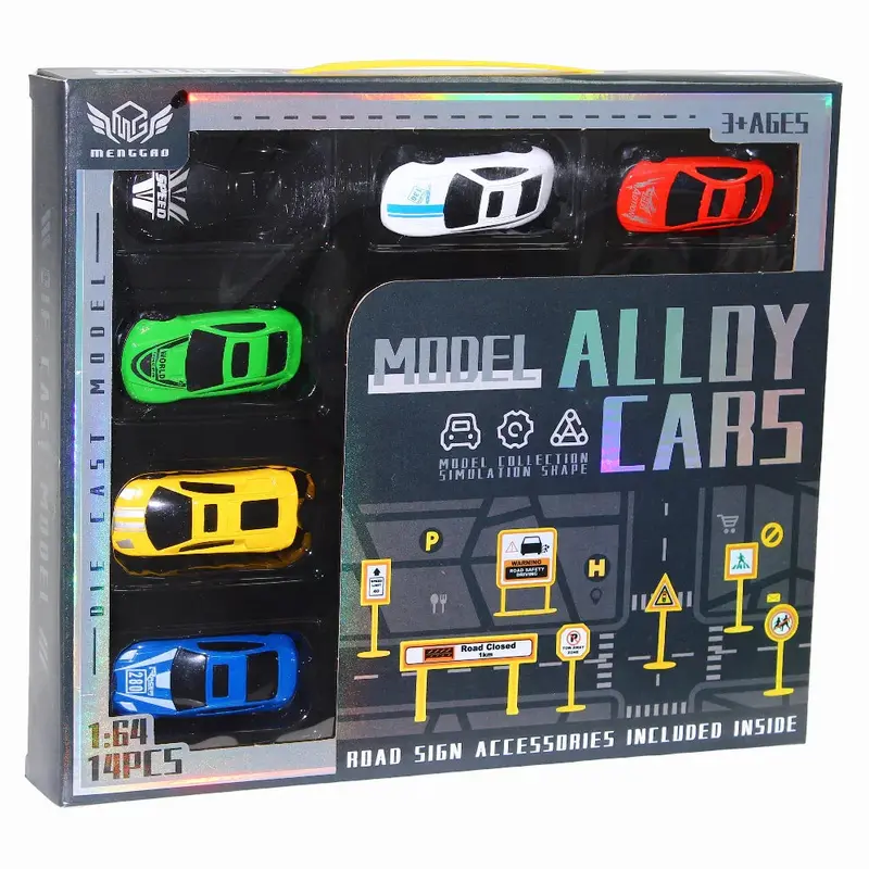 1:64 Scale Die Cast Cars Set - (14 Pieces)