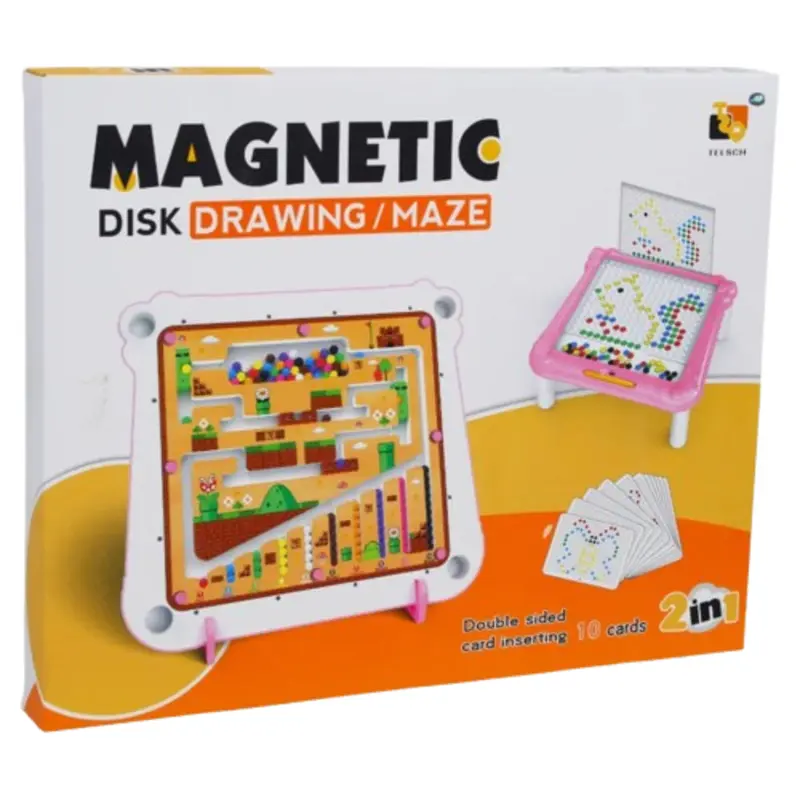 2-in-1 Magnetic Color & Number Maze  Educational Montessori Toy