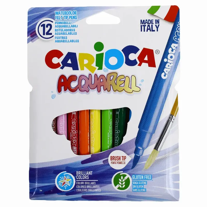 Carioca Acquarell Colors  12 Colors