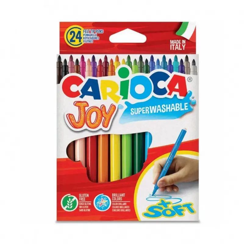 Carioca Joy Super Washable Pen  24 Colors