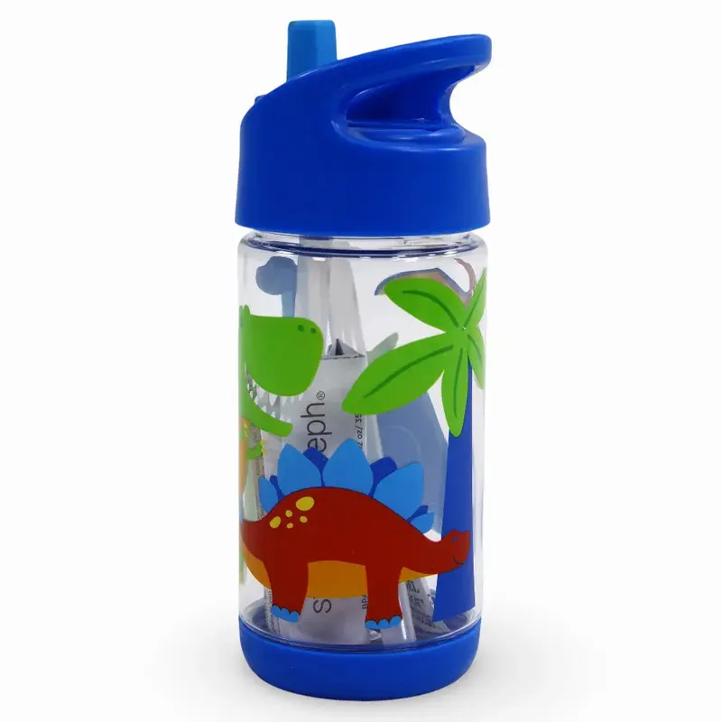 Stephen Joseph Dino Flip Top Water Bottle  500ml