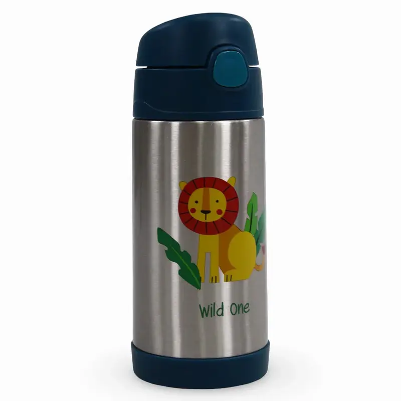 Stephen Joseph Stainless Steel Bottle - Zoo