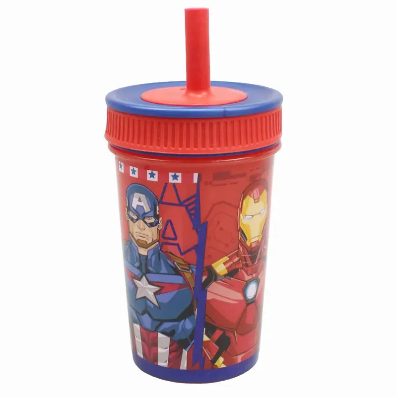 Stor Avengers Leakproof Silicone Straw Tumbler 465ml