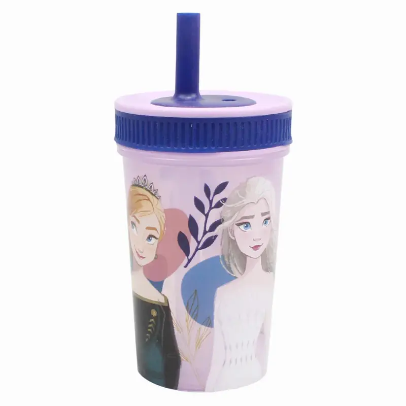 Stor Frozen Leakproof Silicone Straw Tumbler 465ml