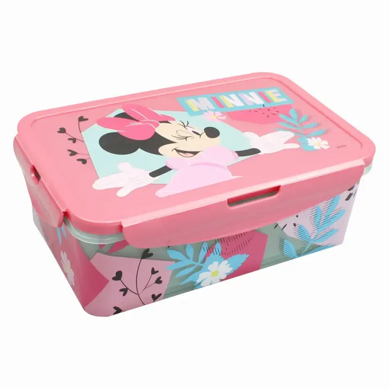 Stor Minnie Rectangular Food Container with Removable Compartments 1190ml