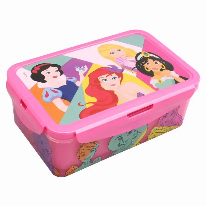 Stor Princess Rectangular Food Container with Removable Compartments 1190ml