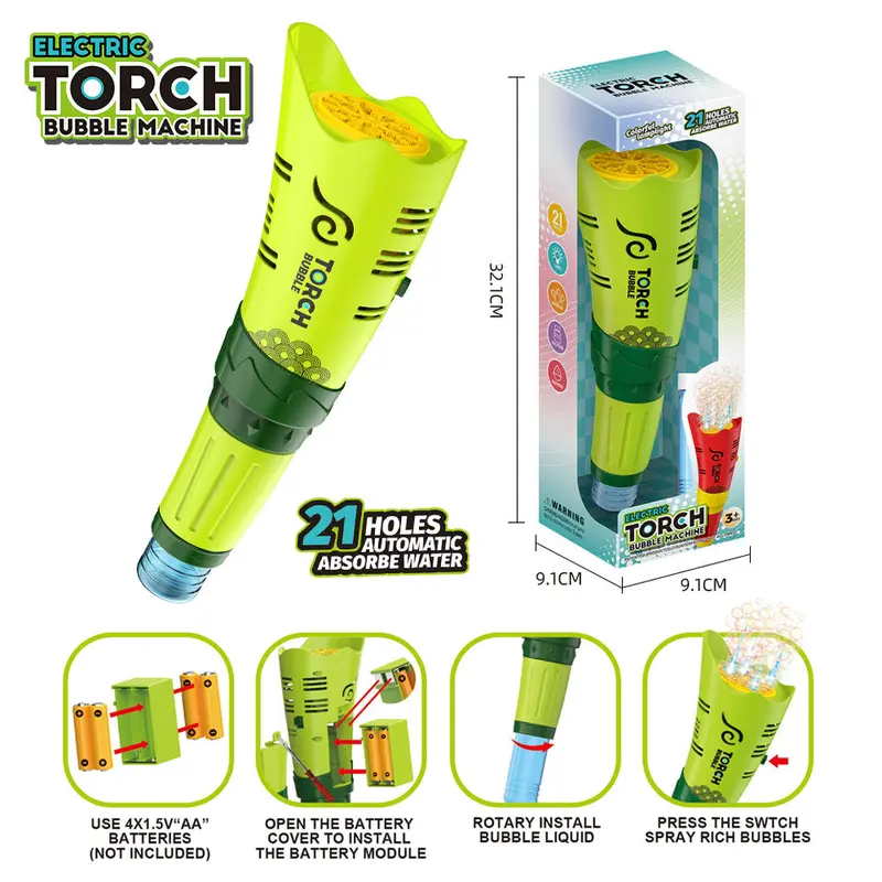 Torch Bubble Machine  Electric Bubble Machine