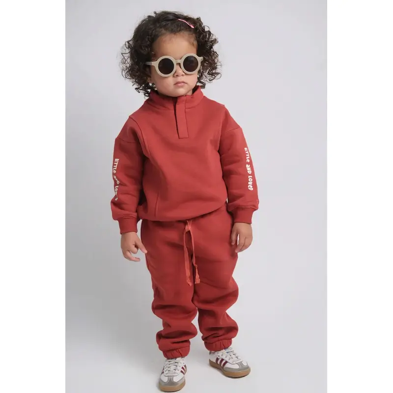 Unisex Brick Long-Sleeved Sweatshirt