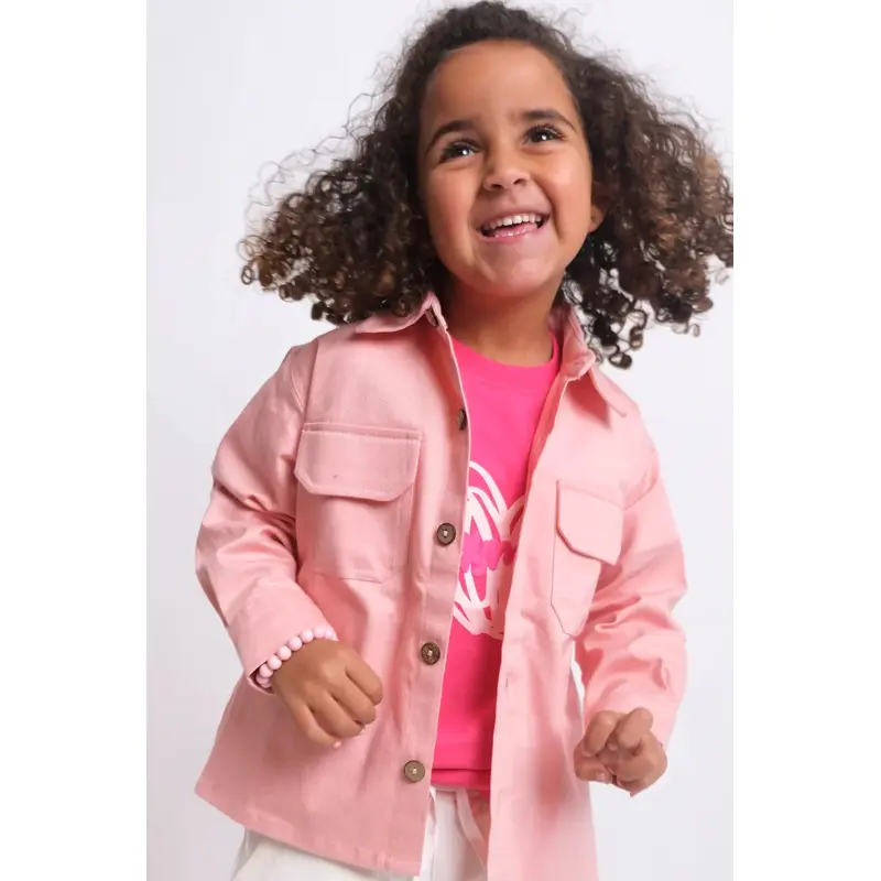 Unisex Salmon Long-Sleeved Overshirt