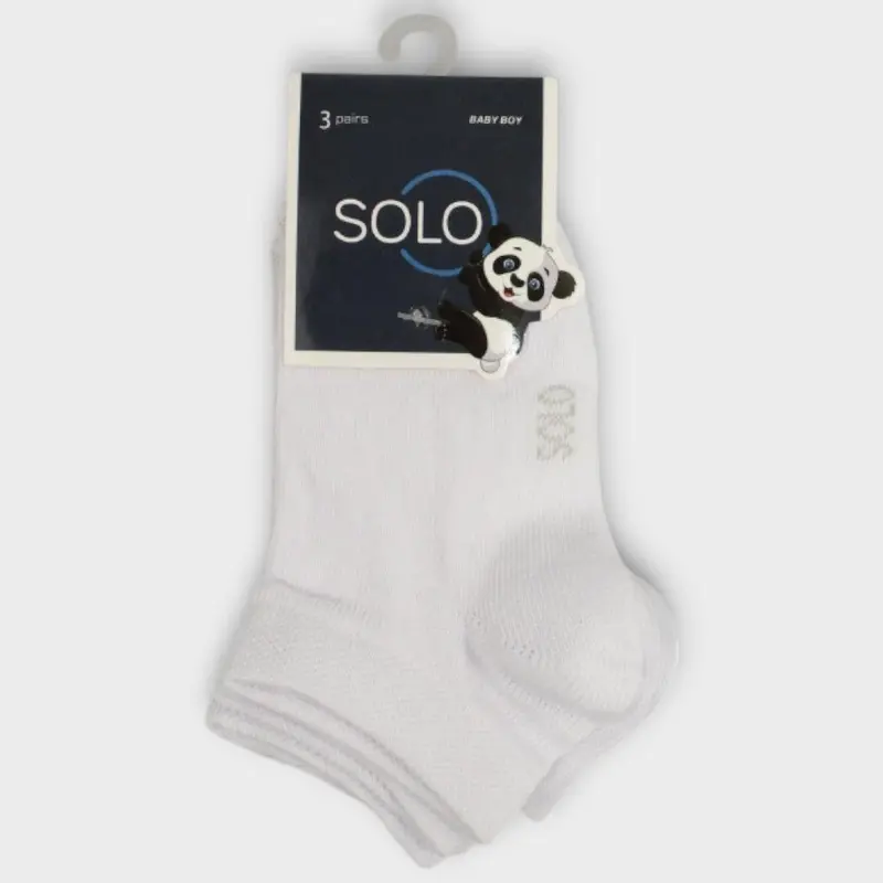 Unisex White Socks (Pack Of 3)