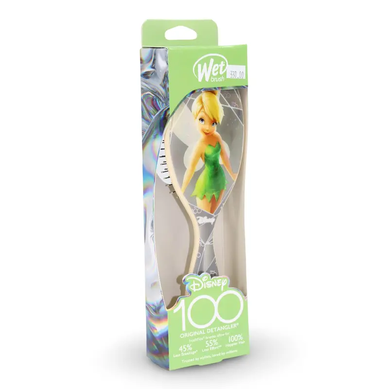 Wet Brush Original Detlanger  Tinkerbell Childrens Round Hairbrush