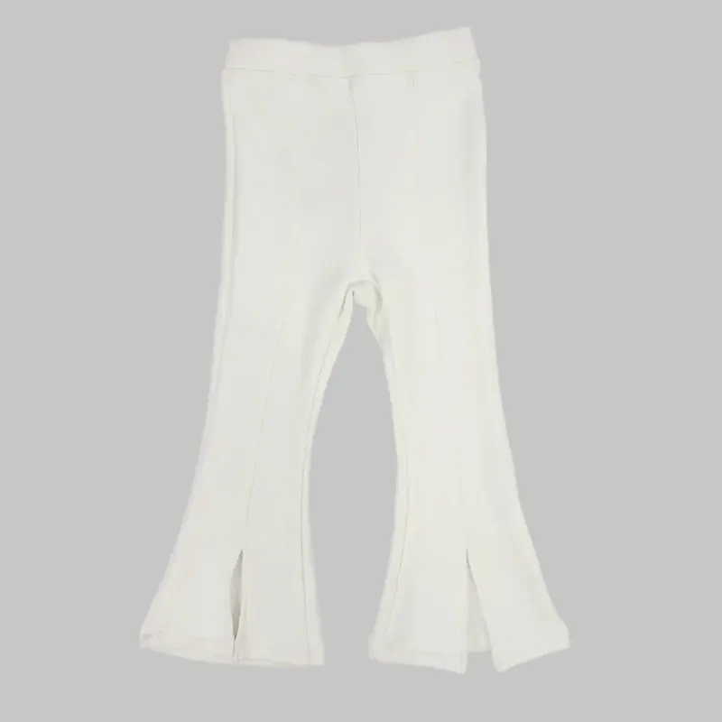 White Wide-Leg Leggings