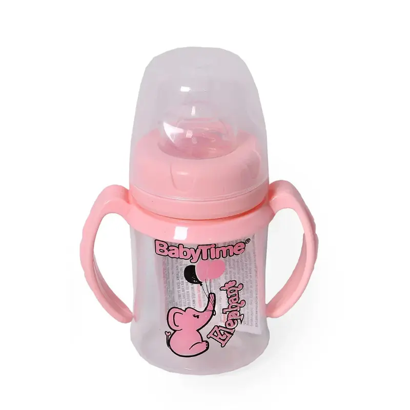 Baby Time Baby Wide Neck Bottle 250mll  Pink