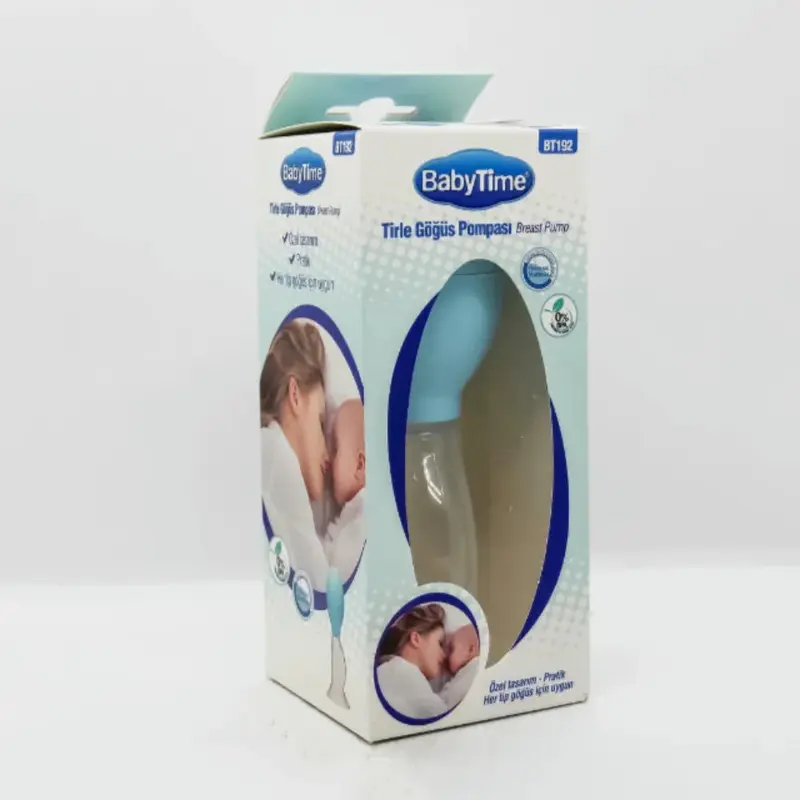 Baby Time Manual Breast Pump  Light Blue