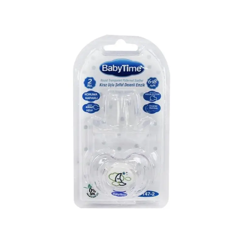 Baby Time  Pacifier with Cap  Size 2