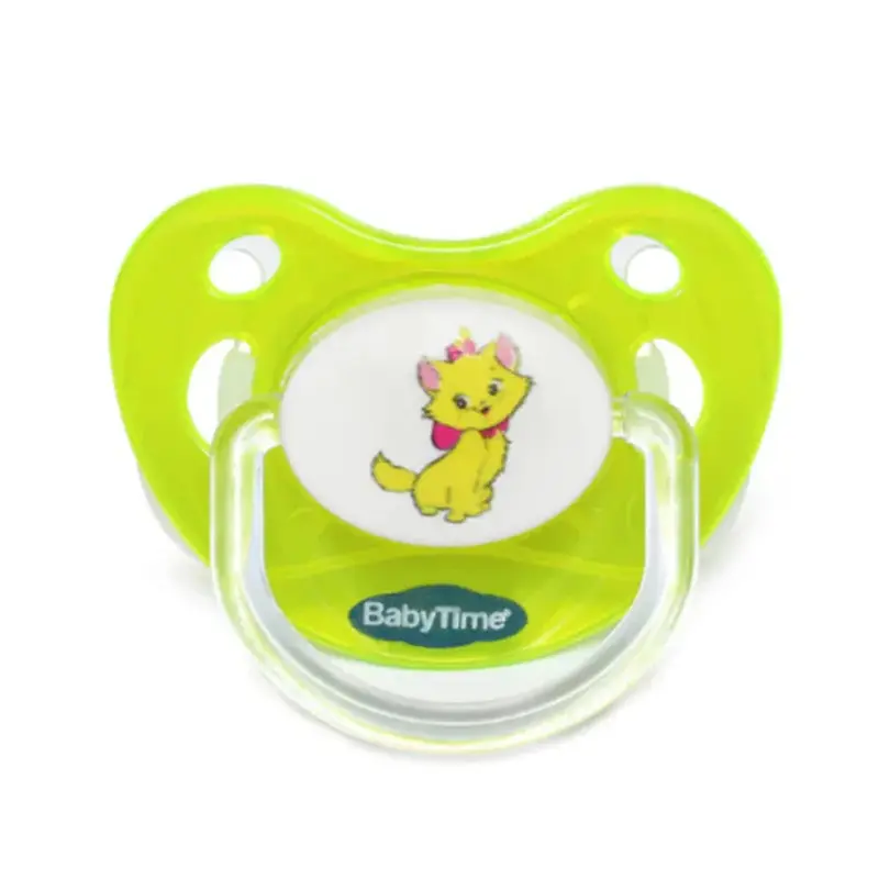 Baby Time Silicone Orth Opaque Soother With Cap