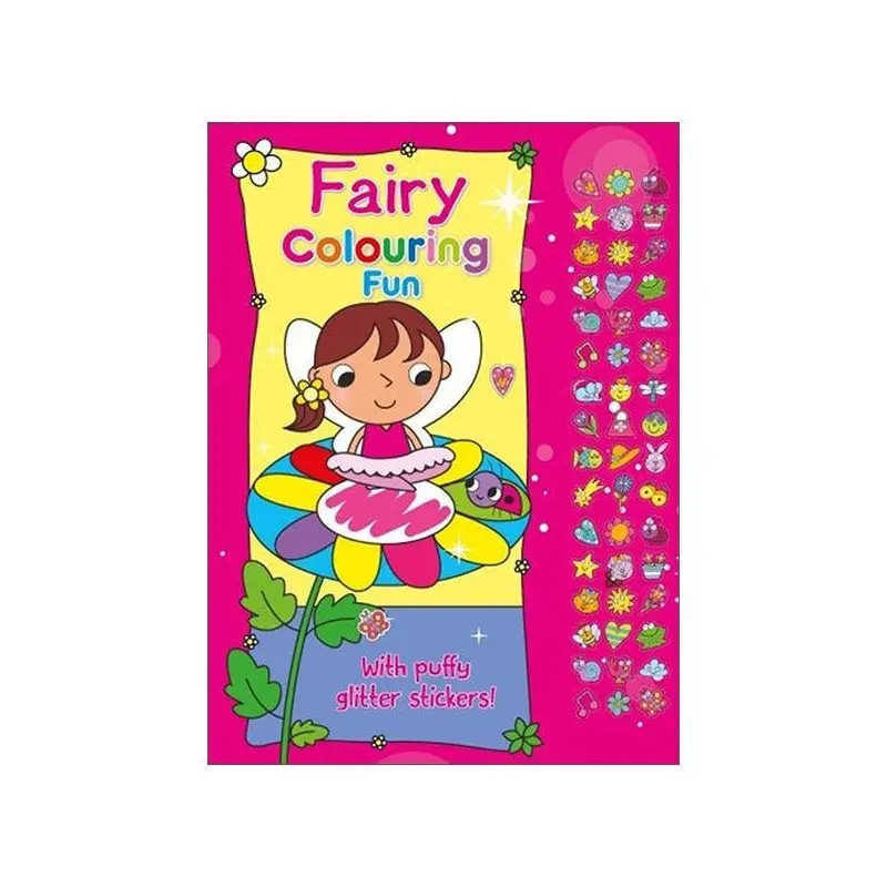 Fairy Coloring Fun With Puffy Glitter Stickers