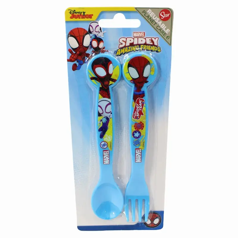 Spidey & Friends Children's Cutlery Spoon Fork Set