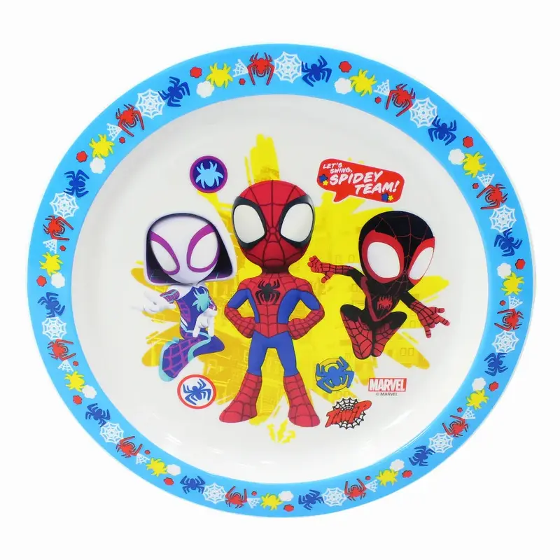 Spidey Team Plastic Microwavable Plate