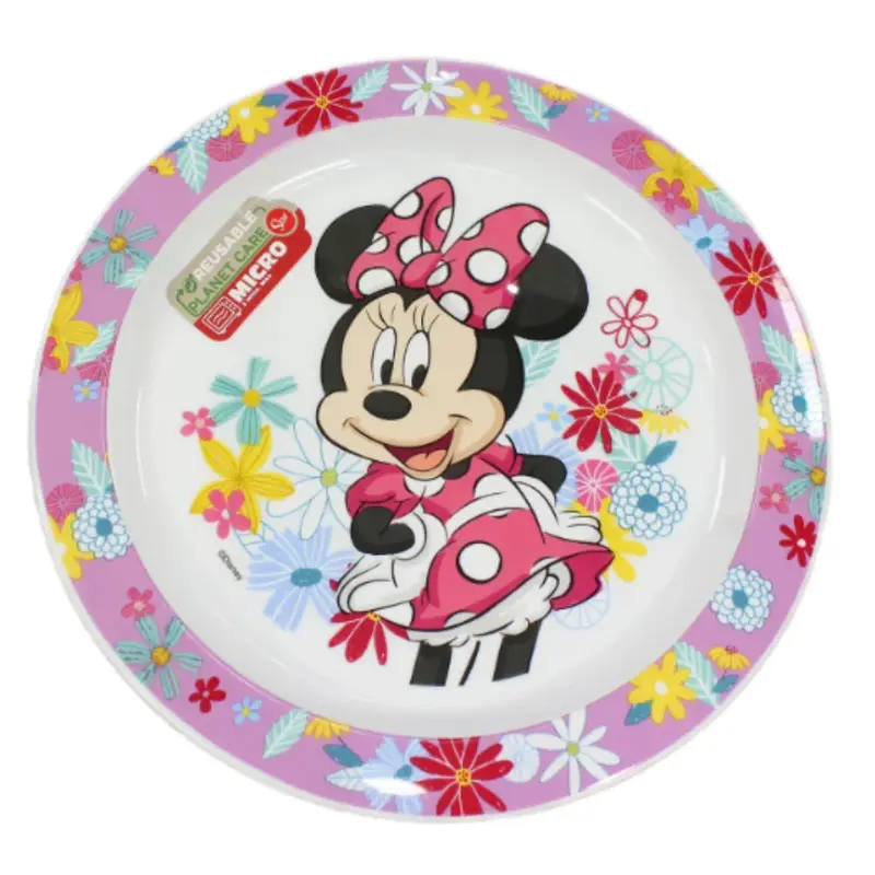Stor Minnie Mouse Plastic Microwavable Plate