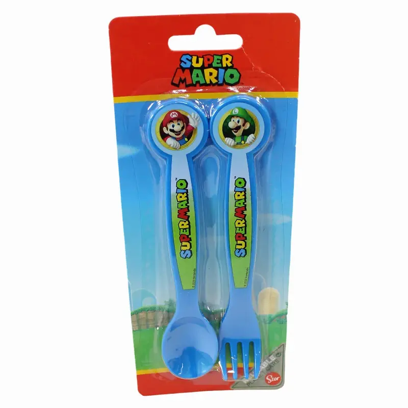 Stor Super Mario Plastic Cutlery Set