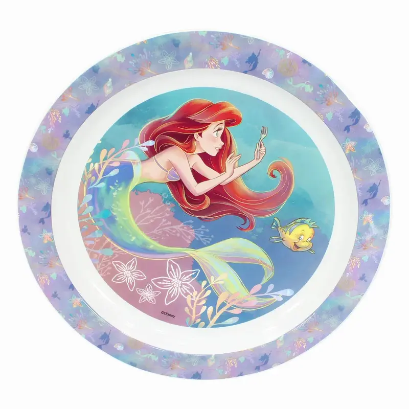 The Little Mermaid Plastic Microwavable Plate