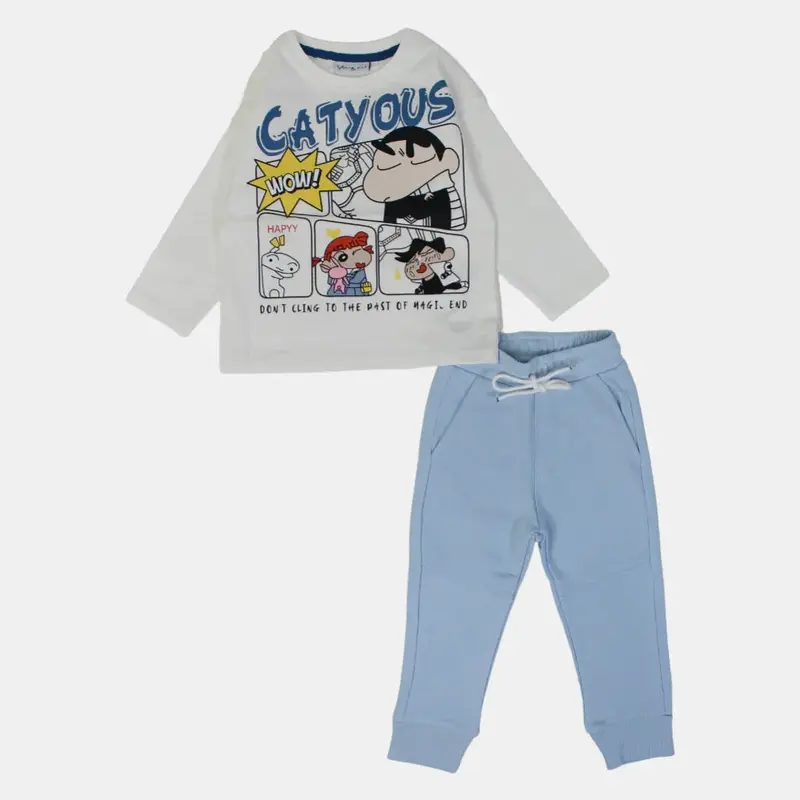 Boys Long-Sleeved 2-Piece Outfit Set