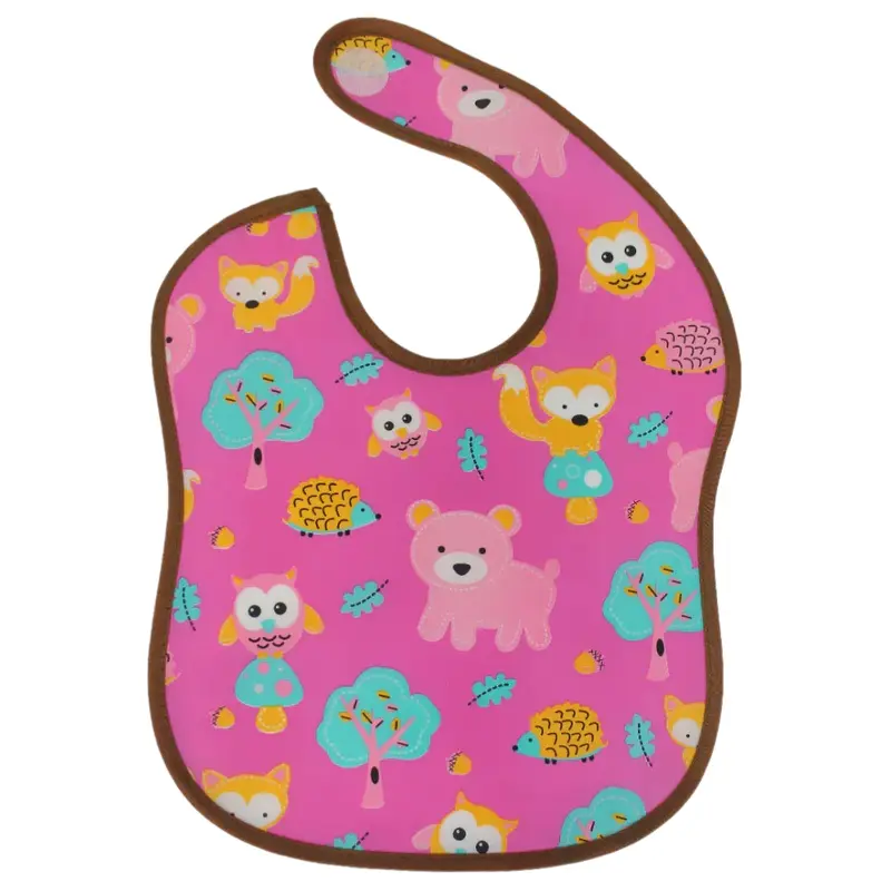 Cute Animals PVC Baby Bib  Easy to Clean & Stain-Resistant